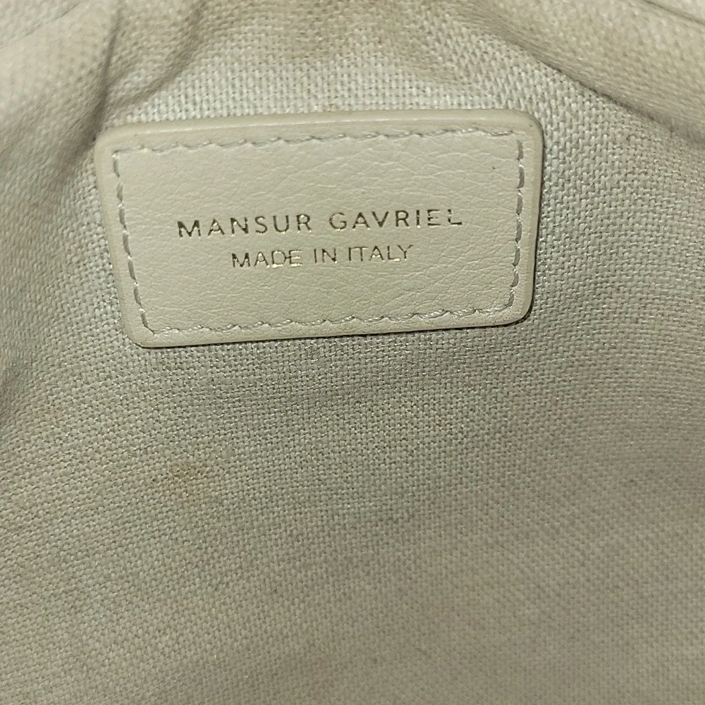Mansur Gavriel Beige Leather Crossbody Shoulder Bag